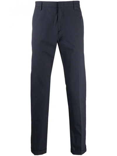Shop Paul Smith Cotton Trousers In Blue
