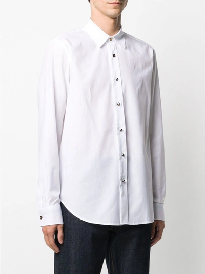 Shop Paul Smith Cotton Shirt In White