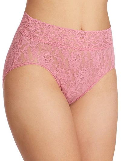 Shop Hanky Panky Signature Lace French Brief In Pink Quartz