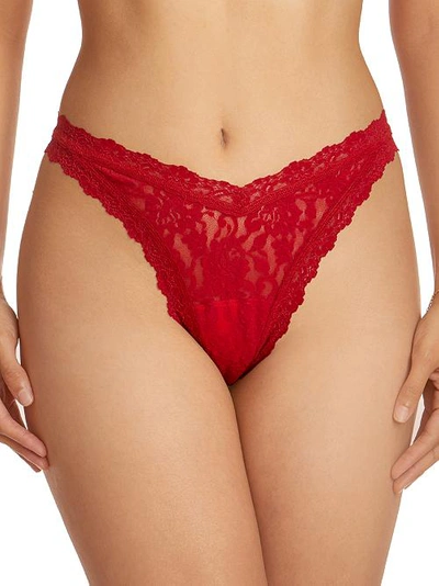Shop Hanky Panky Signature Lace Tanga In French Bordeaux