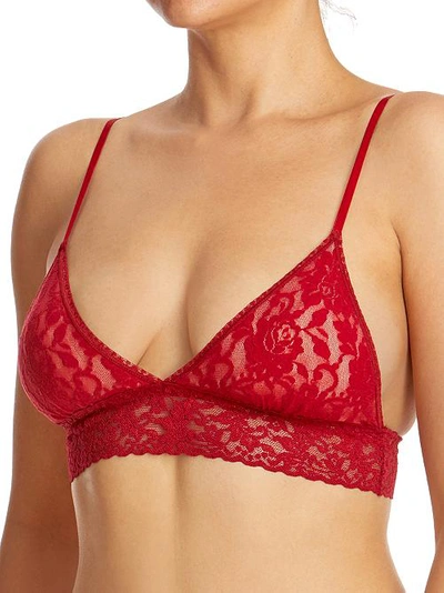 Shop Hanky Panky Signature Lace Padded Bralette In French Bordeaux