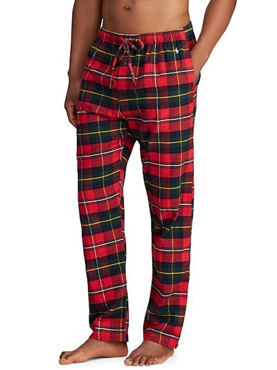 Shop Polo Ralph Lauren Woven Flannel Pajama Pants In Bromley Plaid