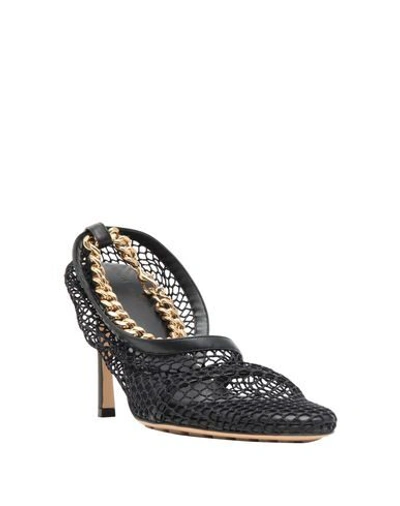 Shop Bottega Veneta Woman Pumps Black Size 6 Textile Fibers, Soft Leather