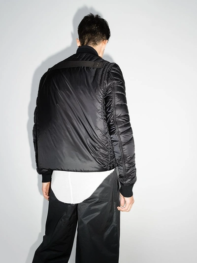 Shop Rick Owens Angle Down Coat In Black