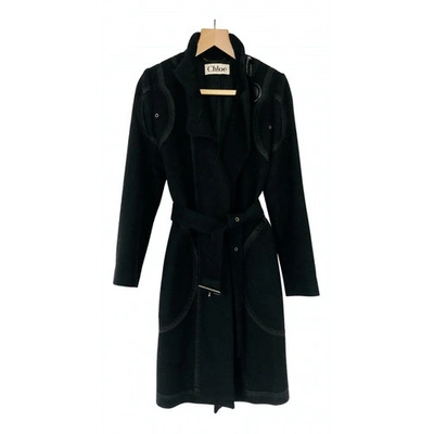 Pre-owned Chloé Black Wool Coat