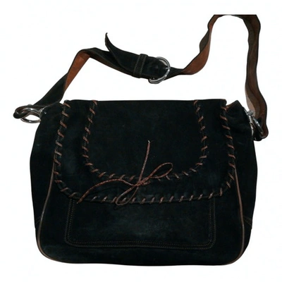 Pre-owned Zanellato Black Suede Clutch Bag