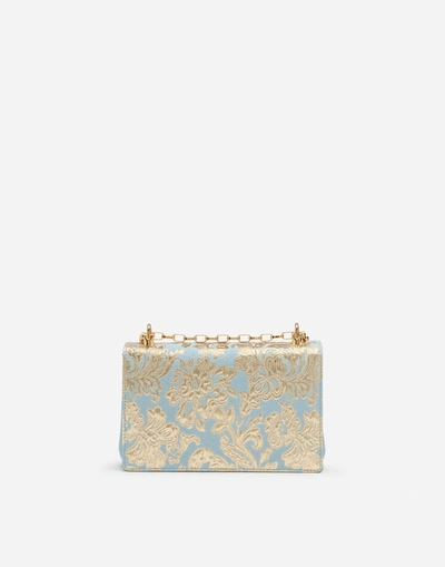 Shop Dolce & Gabbana Dg Girls Bag In Floral Lamé Brocade