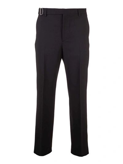 Shop Valentino Belt Pants In Black