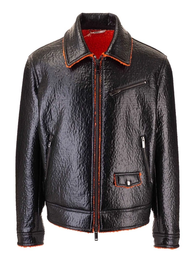 Shop Valentino Red Edges Jacket In Black