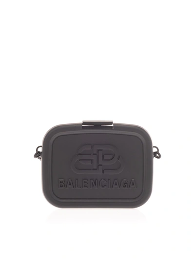 Shop Balenciaga Lunch Box Mini Case Bag In Black