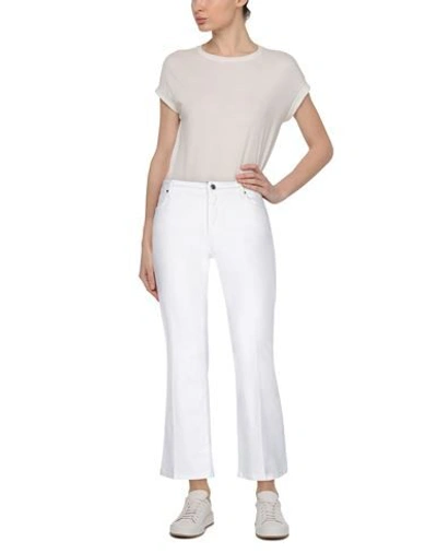 Shop Sportmax Code Casual Pants In White
