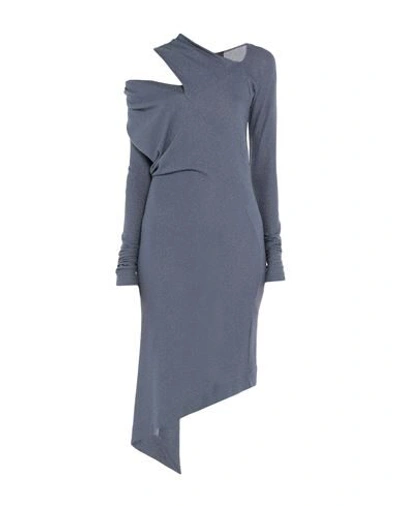 Shop Vivienne Westwood Anglomania Midi Dresses In Slate Blue
