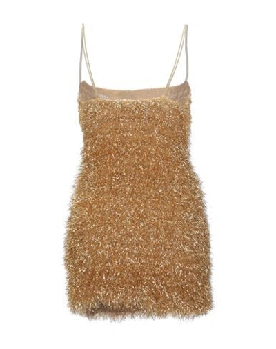 Laneus Short Dresses In Gold