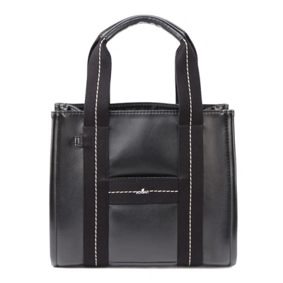 Shop Hogan Handbag In Black Leather