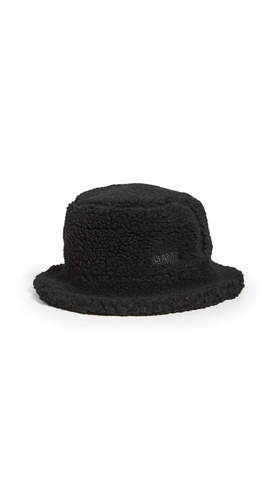 Shop Ganni Teddy Hat In Phantom