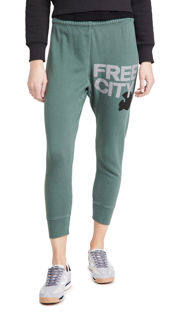 green free city sweatpants
