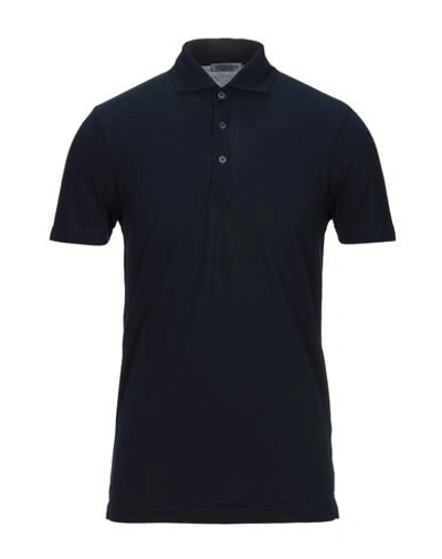 Shop Vengera Polo Shirts In Dark Blue