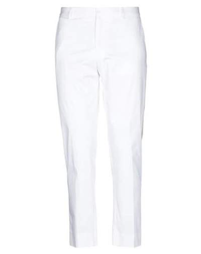 Shop Dolce & Gabbana Man Pants White Size 32 Cotton, Polyester, Elastane