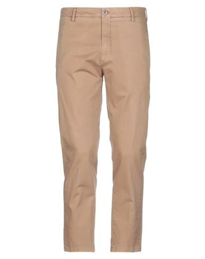 Shop Be Able Man Pants Camel Size 32 Cotton, Elastane In Beige