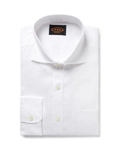 Shop Tod's Shirts In White