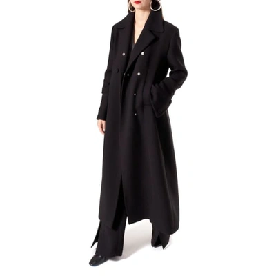 Shop Aggi Tilda Designer Black Coat