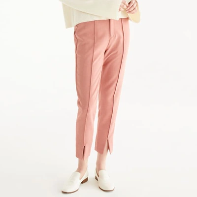 Shop Paisie Cropped Slim Trousers In Dusty Pink