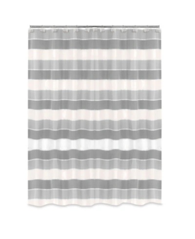 Shop Popular Bath Modern Line Shower Curtain In Gray