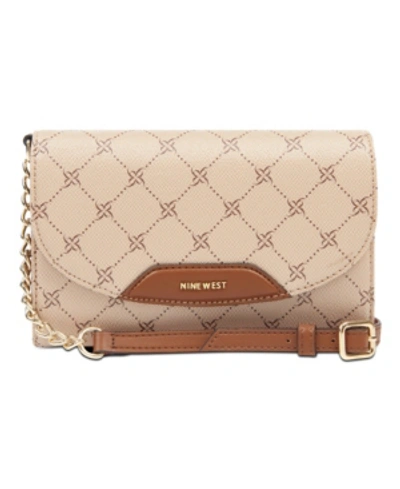 Nine West Astoria Crossbody Wallet In Khaki cognac ModeSens