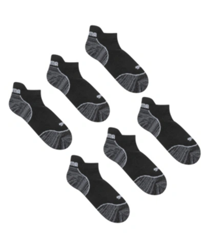 Shop Puma Women's 1/2 Terry Low Cut Socks, 3 Pack In Black Gray
