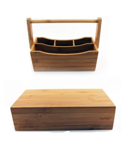 Shop Berghoff Bamboo 2-pc. Tea Box Set In Natural