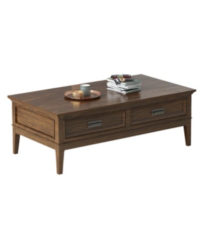 Shop Homelegance Caruth Cocktail Table In Brown