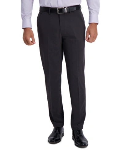 Shop Haggar Men's Active Series Extended Tab Slim Fit Dress Pant In Charcoal