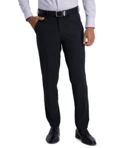 Shop Haggar Men's Active Series Extended Tab Slim Fit Dress Pant In Black