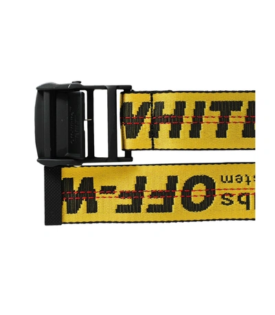 Shop Off-white Iconic Industrial Belt In Yellow/black