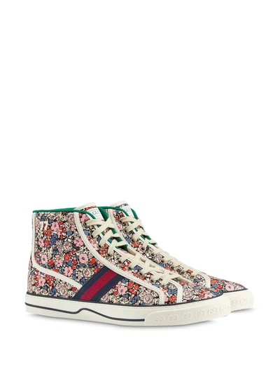 Shop Gucci Tennis 1977 High-top Sneakers In Multicolour