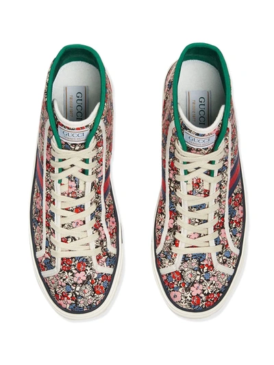 Shop Gucci Tennis 1977 High-top Sneakers In Multicolour