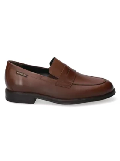 Shop Mephisto Kurtis Leather Penny Loafers In Black Hopper