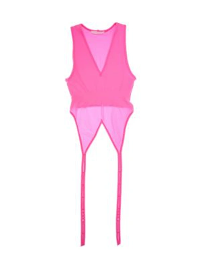Shop Helmut Lang Women's Double Seamless Bra Top In Disco Pink