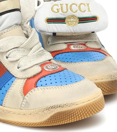 Shop Gucci Screener High-top Sneakers In White