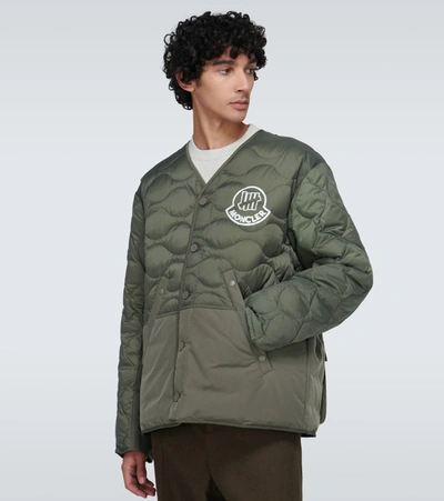 Shop Moncler Genius 2 Moncler 1952 X Undefeated Iskar Quilted Jacket In Green