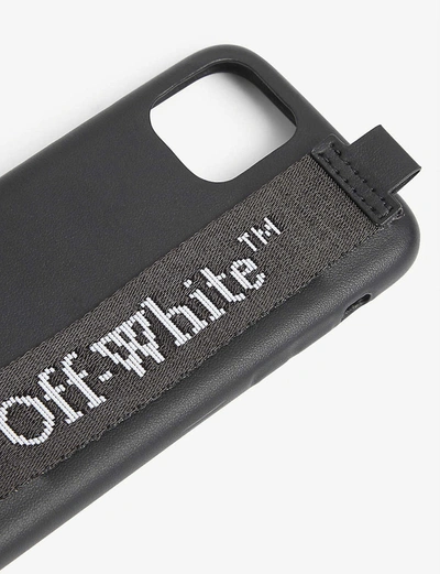 Shop Off-white Industrial Strap Iphone 11 Pro Phone Case In Black White