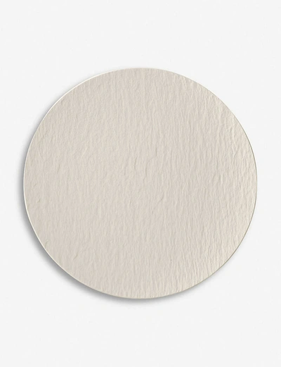 Villeroy & Boch White Manufacture Rock Blanc Porcelain Gourmet Plate 31cm In White