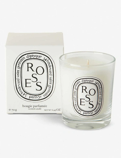 Shop Diptyque Roses Mini Scented Candle In Na