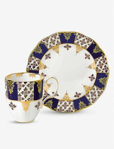 Shop Royal Albert 100 Years Regency Blue Mug And Plate Set