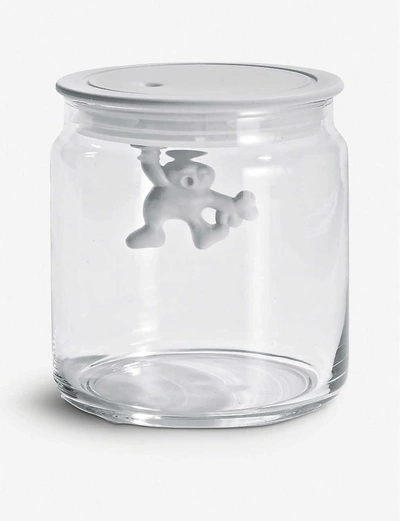 Alessi White Gianni 70cl Glass Container In White