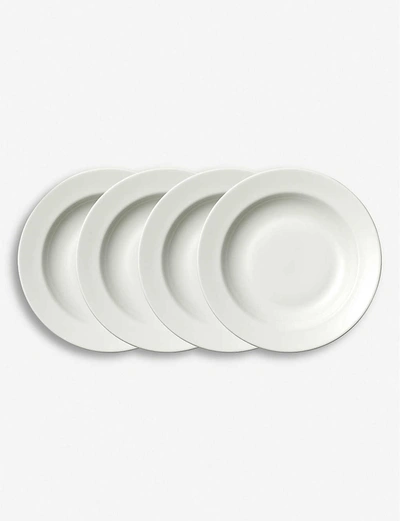 Shop Vera Wang Wedgwood Vera Wang @ Wedgwood Perfect White Soup Plate Set Of Four