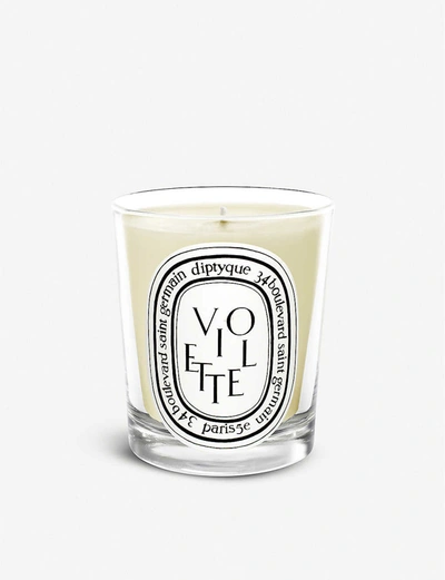 Shop Diptyque Violette Scented Candle In Na