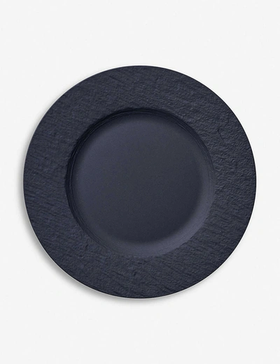 Shop Villeroy & Boch Black Manufacture Rock Porcelain Breakfast Plate 22cm