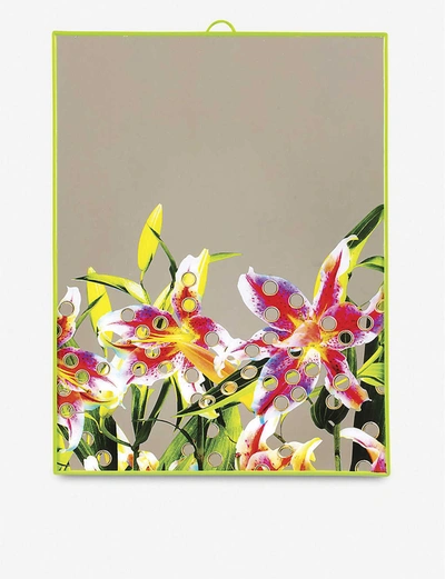 Seletti Toiletpaper Floral-print Glass Mirror 40cm