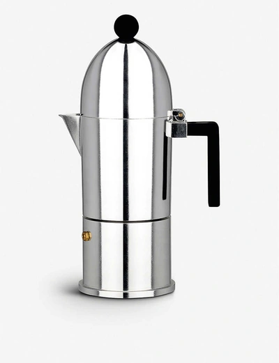 Shop Alessi Black La Cupola Six-cup Espresso Coffee Maker